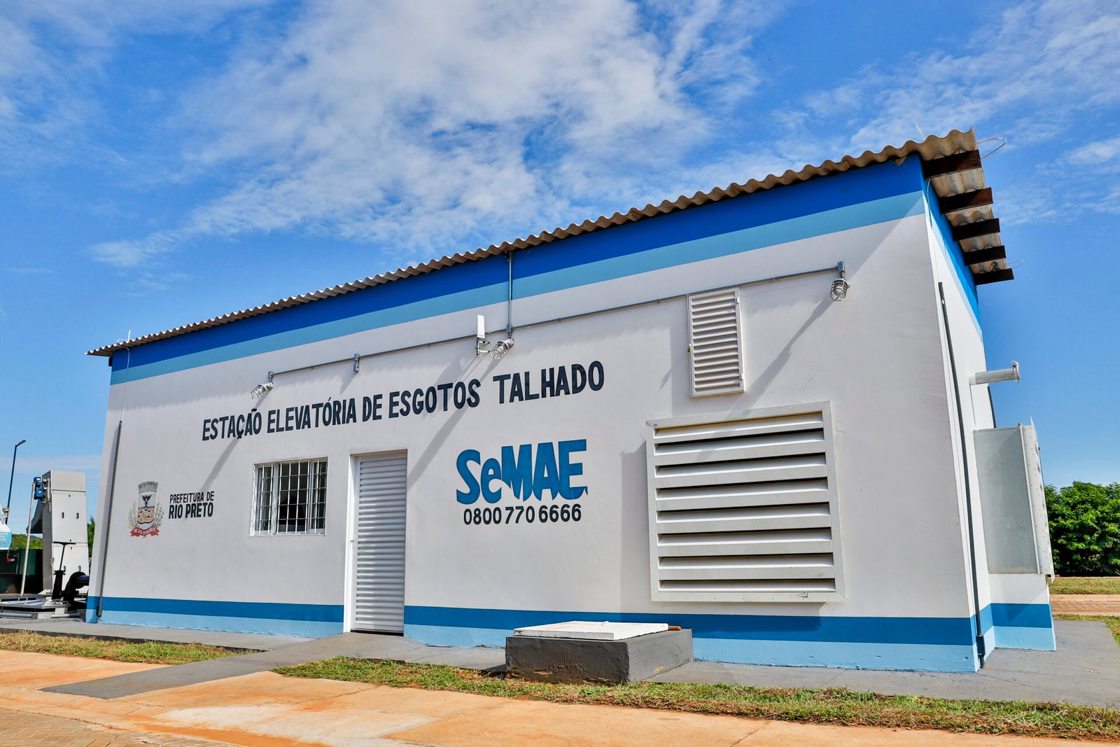 Prefeitura de Rio Preto inaugura sistema de coleta de esgoto
