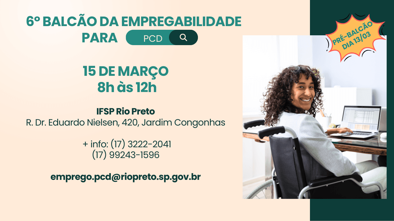 Secretaria da Mulher realiza balcão de emprego para Pessoas com Deficiência