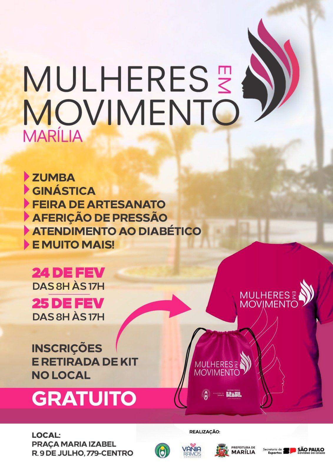 Projeto “Mulheres em Movimento” chega a cidade de Marília