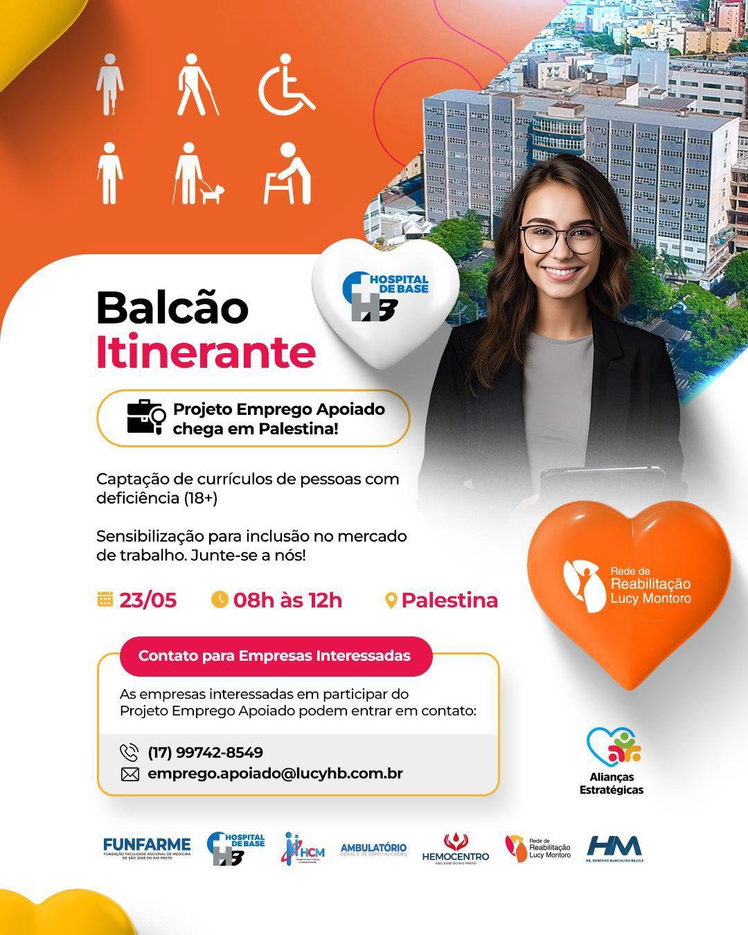 Balcão Itinerante oferece 9 vagas de emprego para pessoas com deficiência