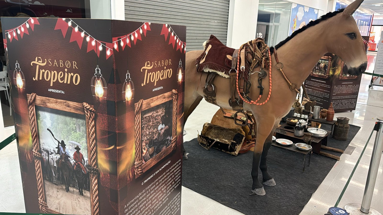 Plaza Shopping recebe a exposição “A Cultura Tropeira”