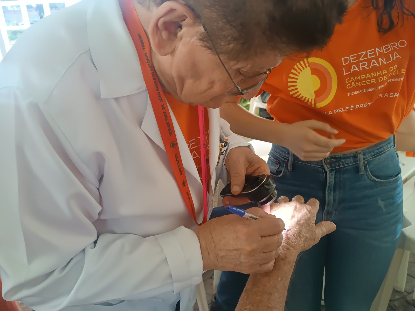 Dezembro laranja: mais de 200 pessoas atendidas em mutirão do HB de Rio Preto são encaminhadas para tratamento contra o câncer de pele