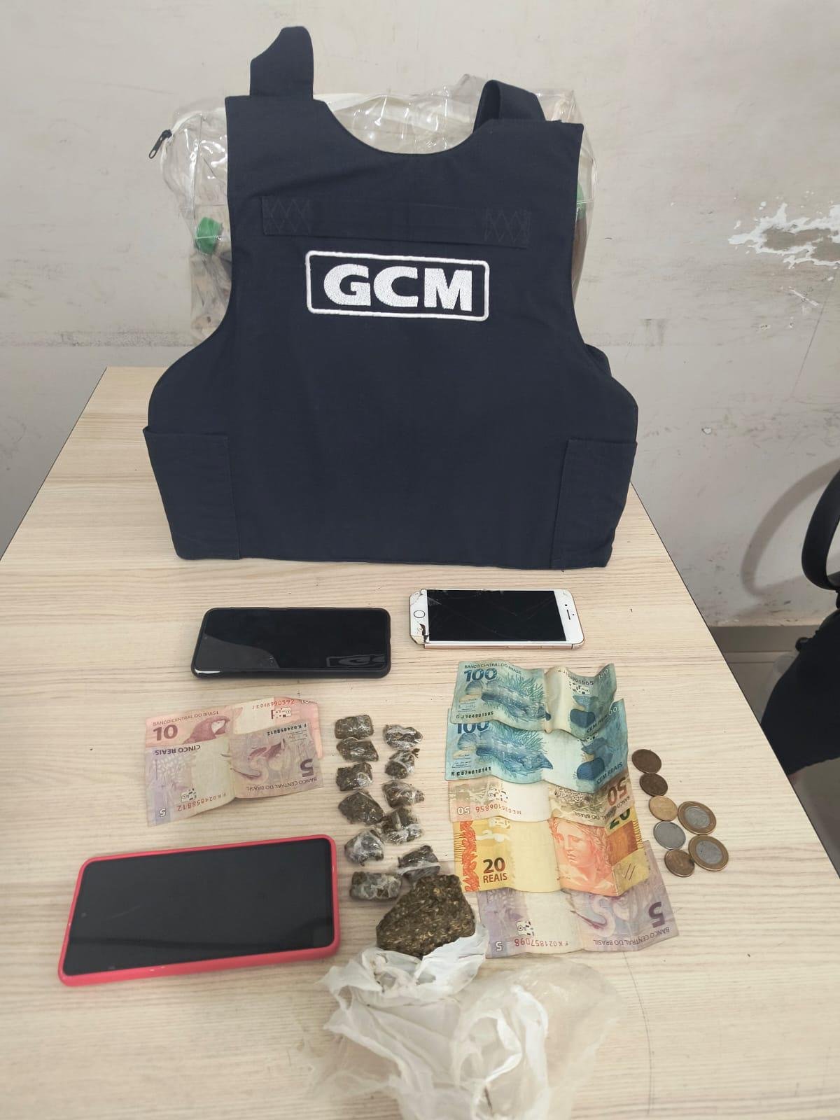 Menores são apreendidos após furto de celular e posse de drogas no Jardim Caparroz