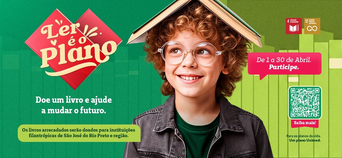 Unimed Rio Preto promove mais uma edição da campanha “Ler é o Plano”