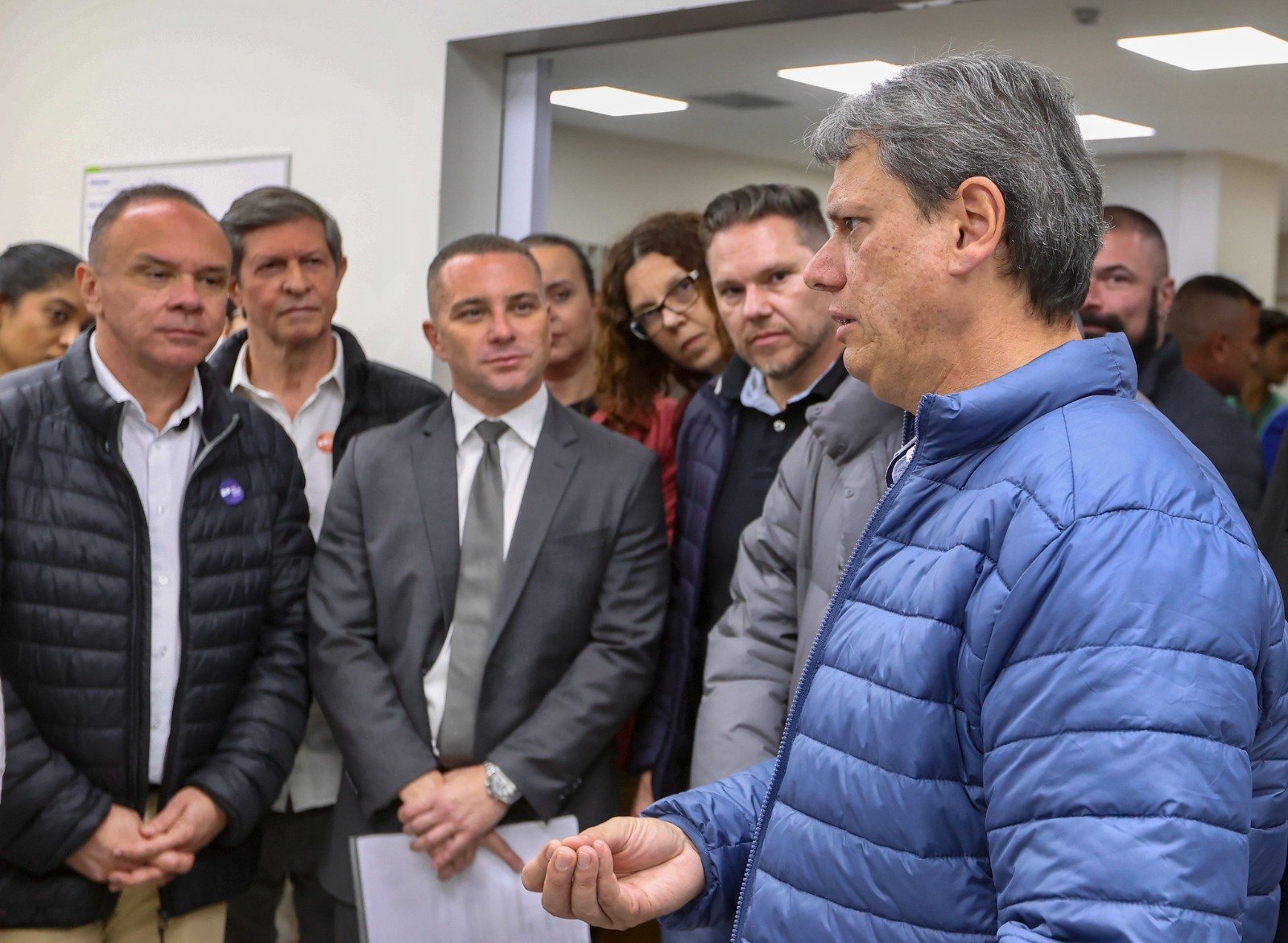 Deputado Danilo Campetti acompanha visita do governador Tarcísio em Rio Preto