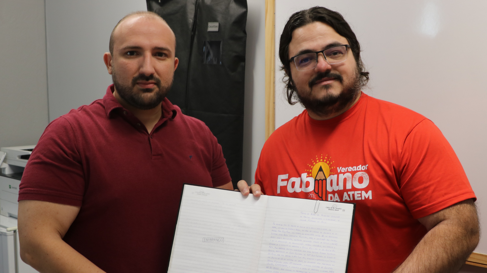 Fabiano de Jesus, da ATEM, assume mandato no lugar de Rillo