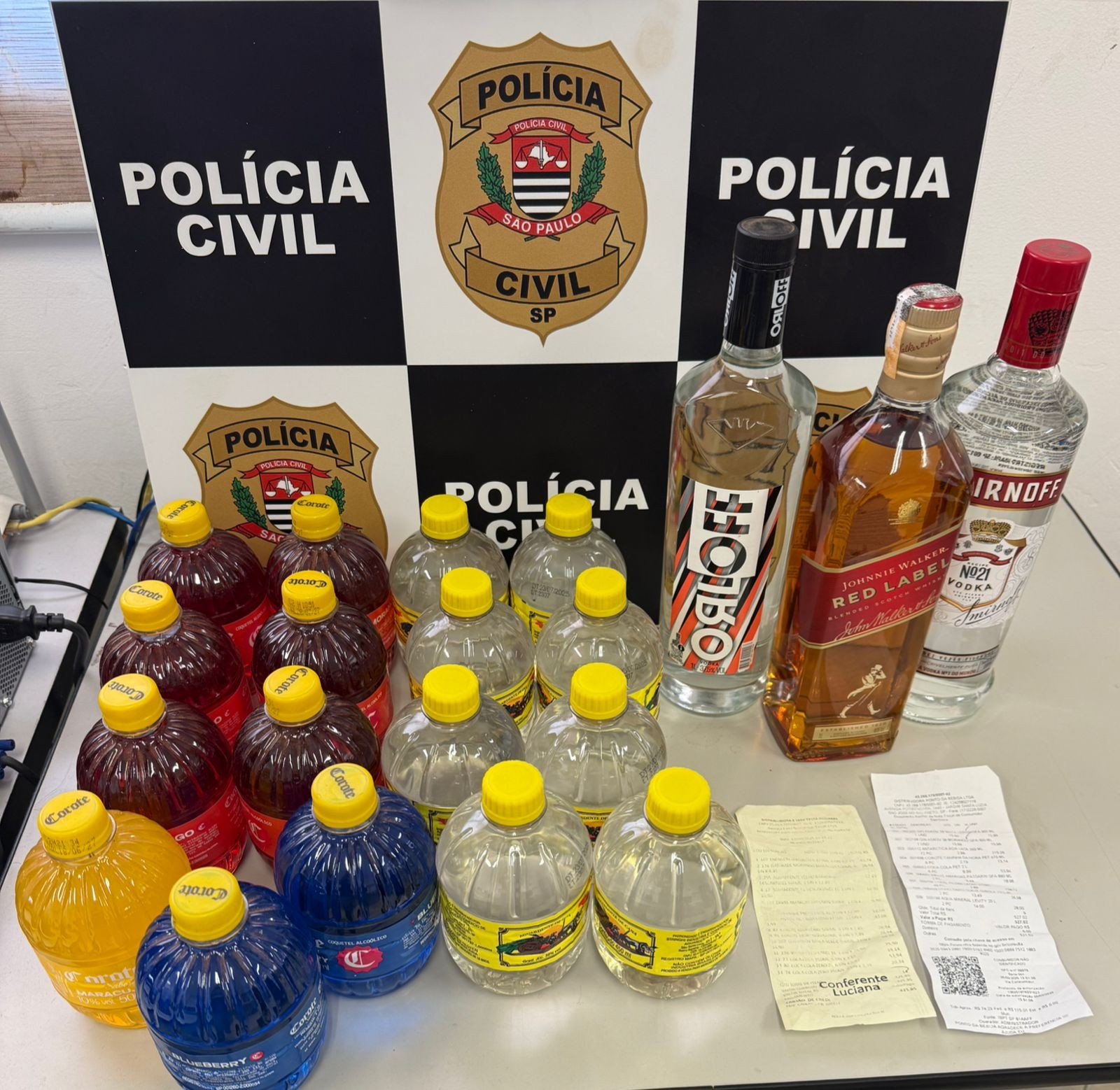 Bebidas Adulteradas: Operação Policial em Rio Preto Apreende Produtos Suspeitos