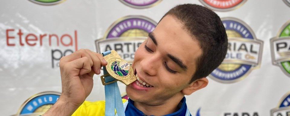Atleta mirassolense, Diego Brigido, é campeão mundial na IPSF Sports 2025