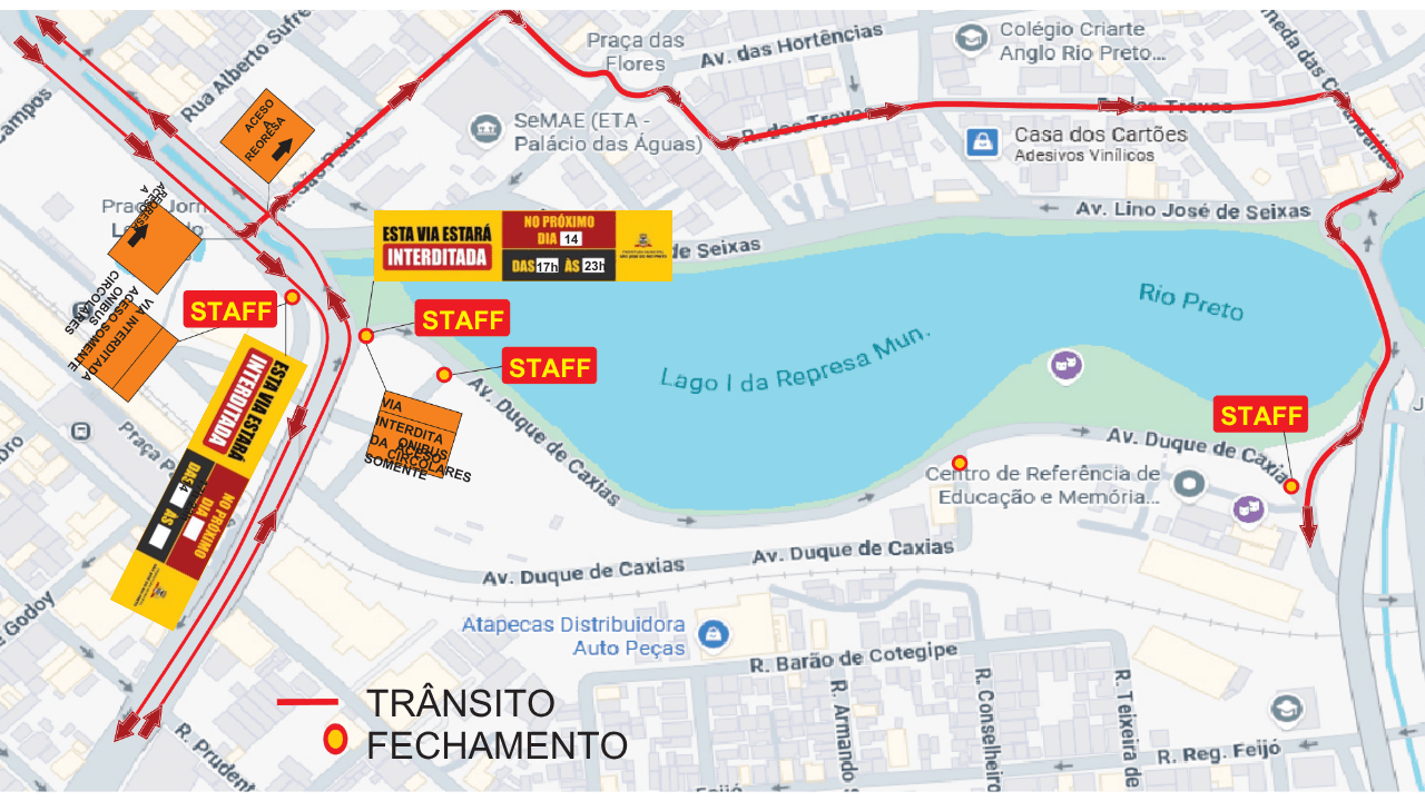 Trechos da Represa serão interditados nesta sexta para a chegada do Papai Noel