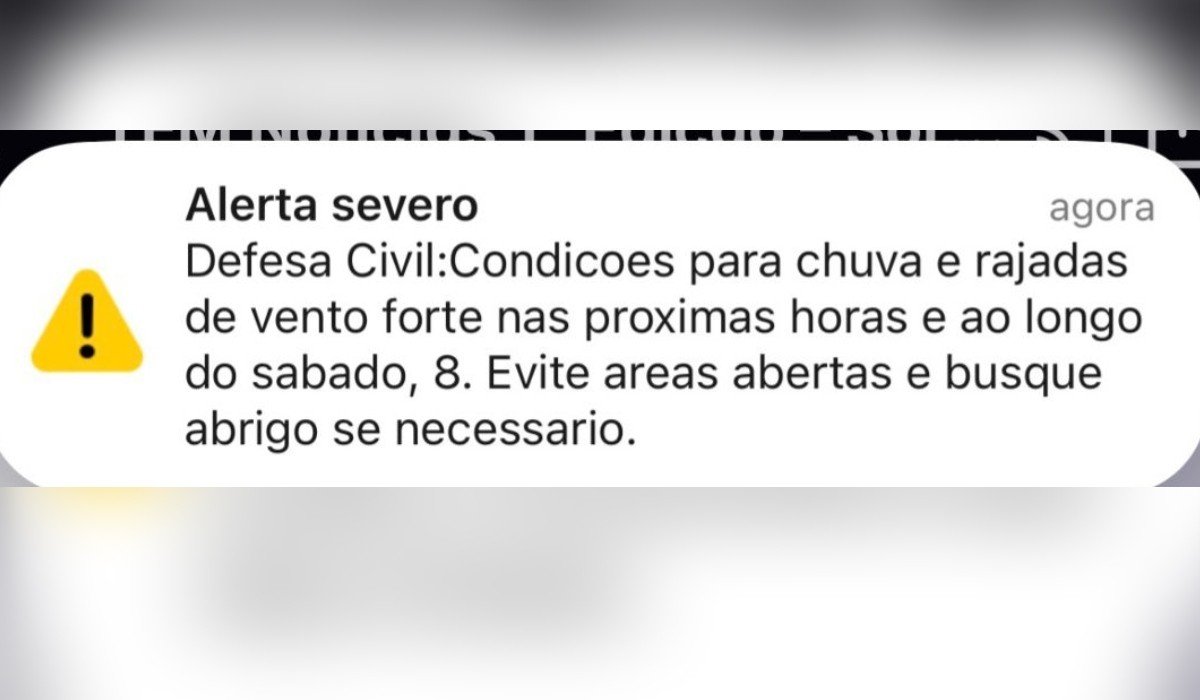 Chuva Forte e Ventos Fortes Exigem Alerta Máximo no Interior de São Paulo