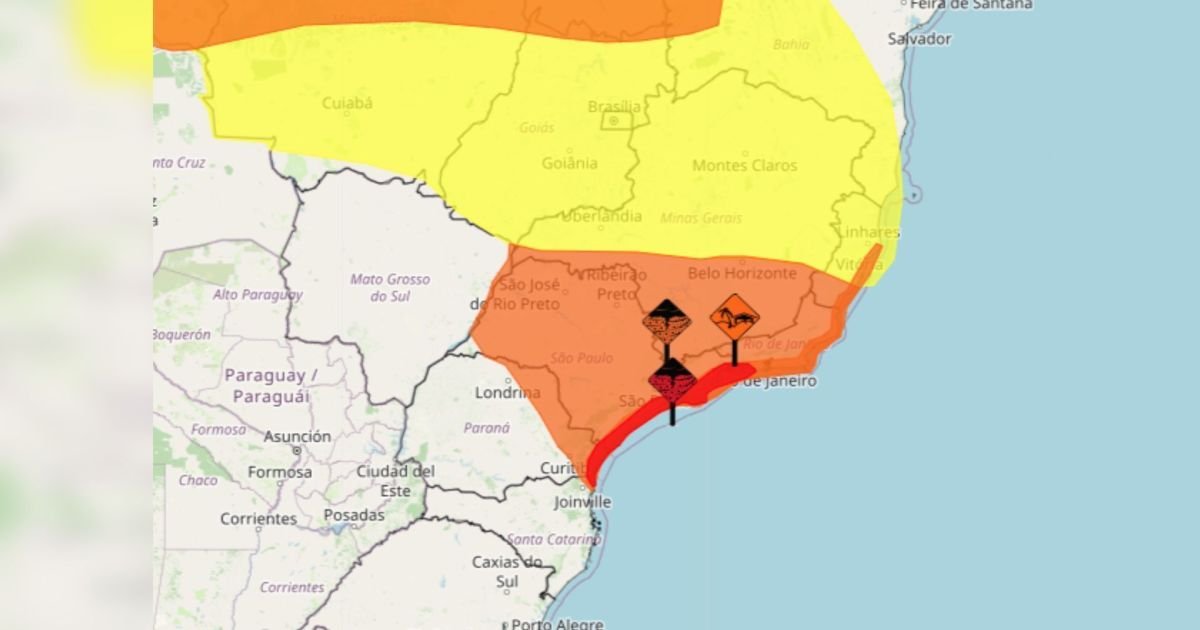 Ciclone à Vista: Sudeste Sob Alerta de Chuvas Fortes e Ressaca nesta Terça