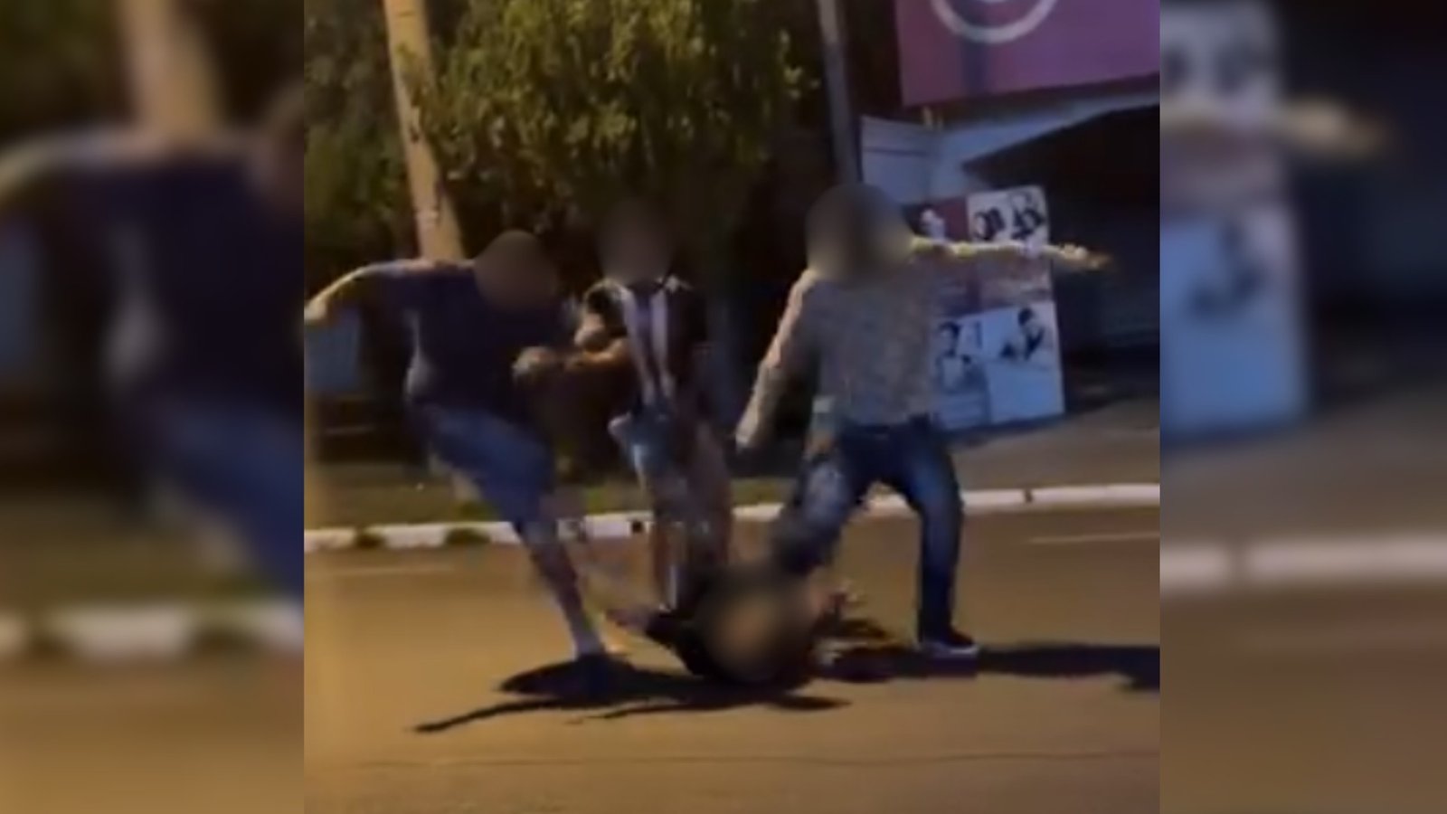 Brutal Agressão: Jovem Espancado por Grupo em Praça de Buritama