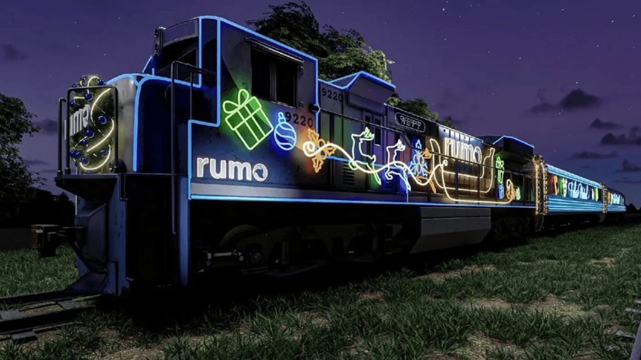 Trem Iluminado da Rumo encanta Rio Preto e Schmitt neste fim de semana