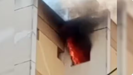 Apartamento pega fogo e deixa seis feridos em Rio Preto
