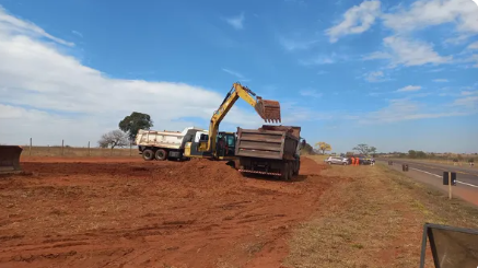 Trevo de acesso a Icém é interditado para obras de duplicação da BR-153