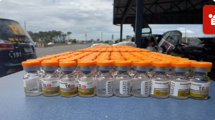PRF apreende 420 ampolas de remédio contra a obesidade na BR-153