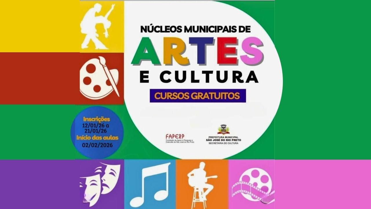Cultura abre inscrições para Núcleos Municipais de Artes dia 12