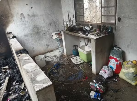 Pai e bebê de um ano e seis meses sofrem queimaduras durante incêndio em casa em Birigui