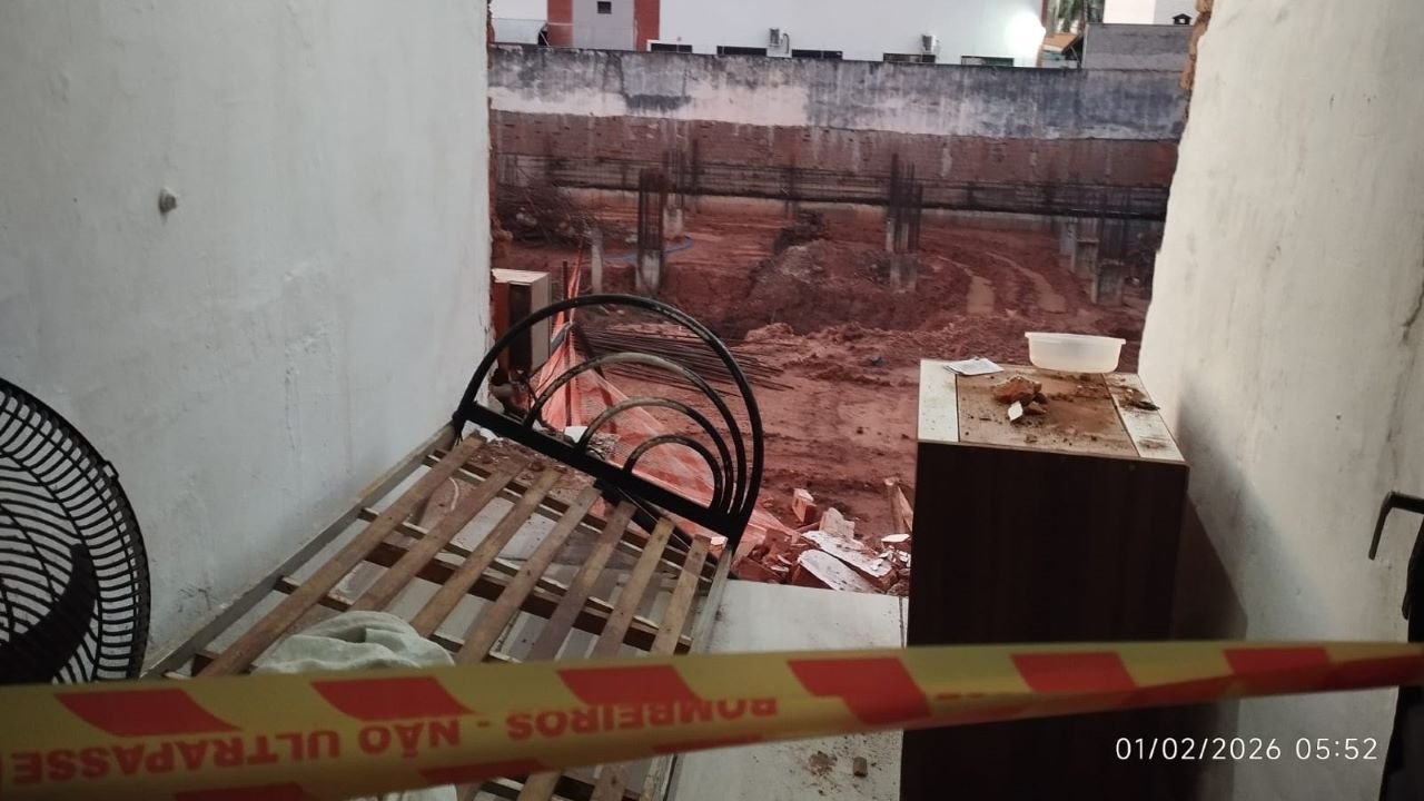 Casa desaba e moradores são acolhidos em lares temporários em Rio Preto