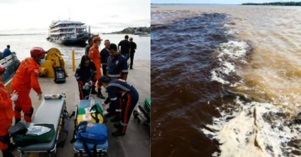 Corpo de terceira vítima de naufrágio no Rio Amazonas é enterrado