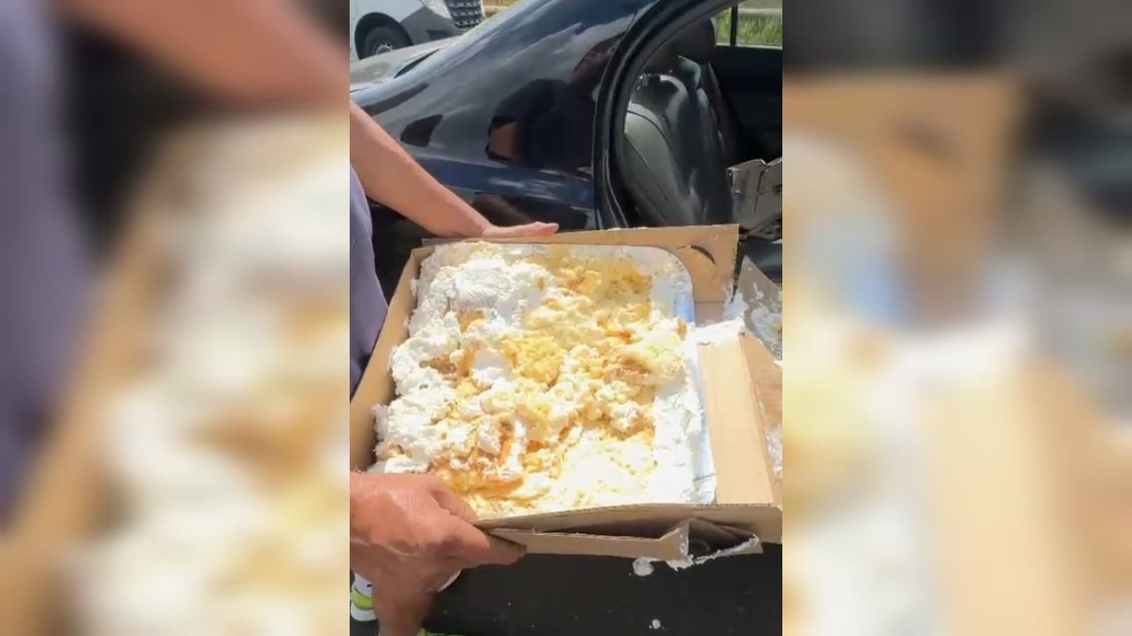 Acidente Inusitado na BR-153 em Rio Preto: Aniversariante Bate Carro, Destrói Bolo e Deixa Dois Feridos