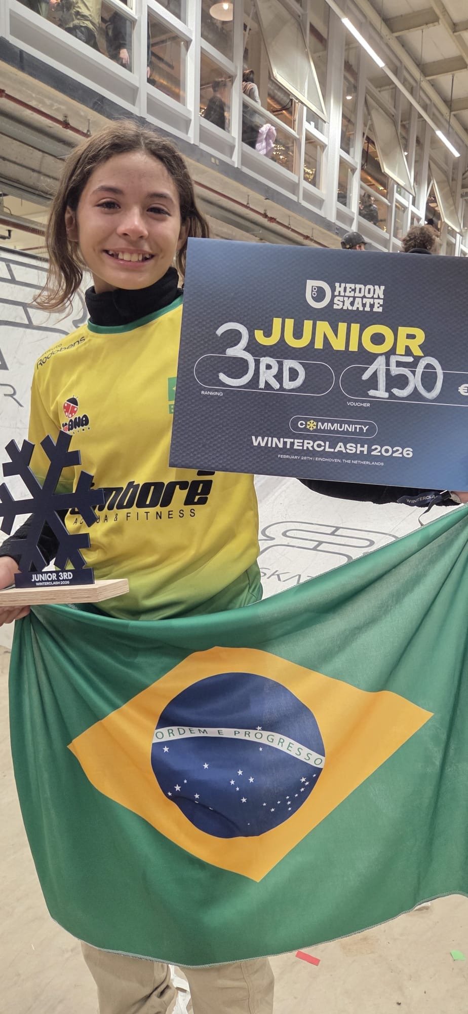 Rio-pretense fica em terceiro lugar no campeonato de patins street na Holanda