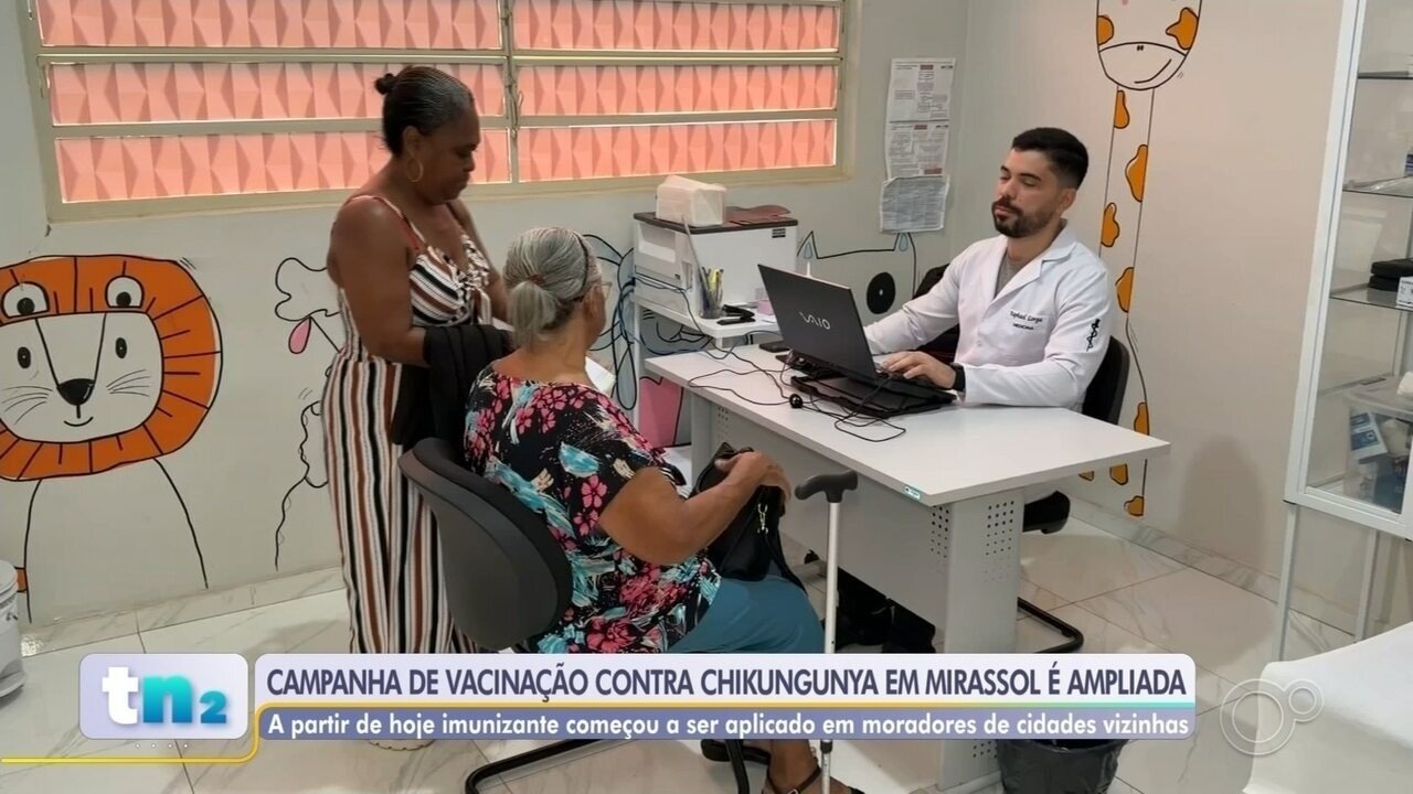 Mirassol, a única cidade de São Paulo a receber a vacina contra chikungunya, amplia imunização para municípios vizinhos
