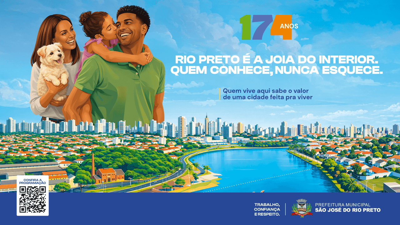 Festa de aniversário dos 174 anos de Rio Preto terá mais de 40 atrações