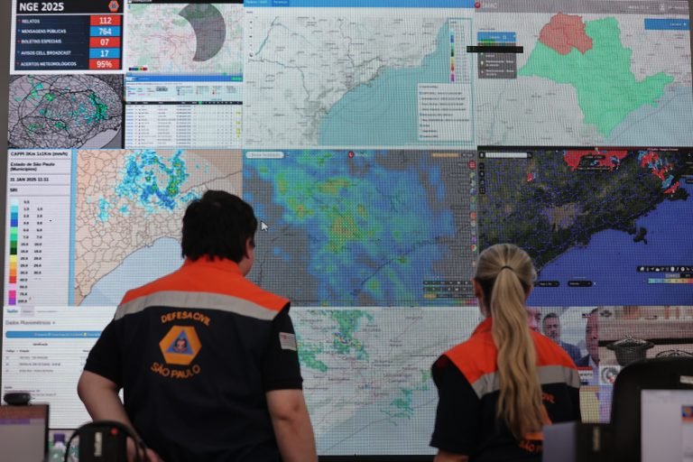 Defesa Civil alerta para mudança no tempo e risco de temporais no fim de semana