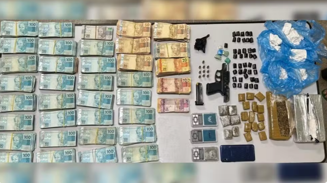 Homem é preso com R$ 357 mil, pasta-base de cocaína e maconha em Catanduva