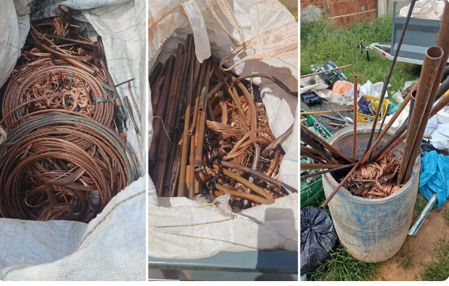 Polícia apreende cerca de duas toneladas de cobre de origem ilícita em Rio Preto
