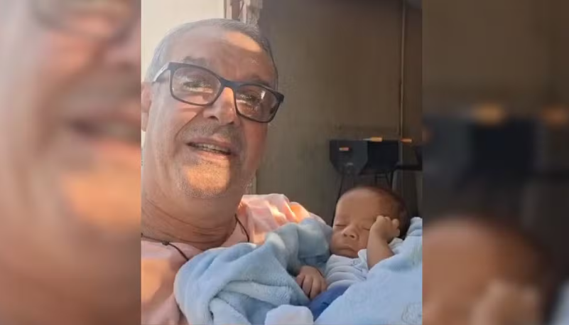Bebê engasgado é salvo por PM aposentado