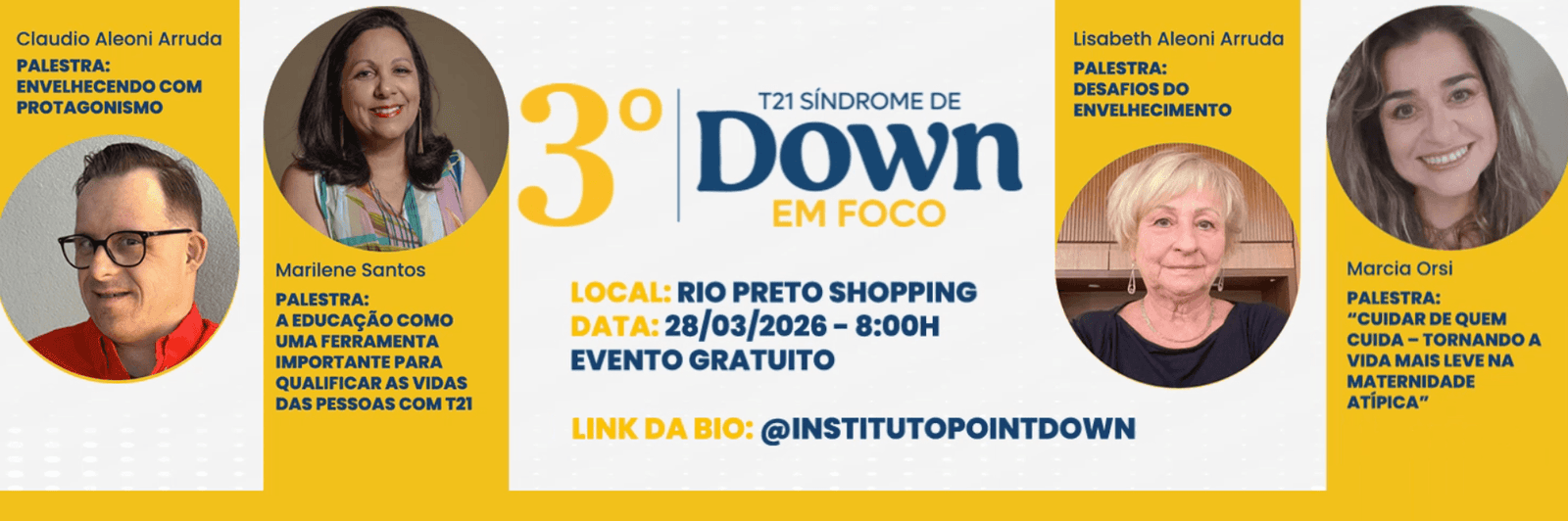Ações de inclusão marcam o Dia da Síndrome de Down em Rio Preto