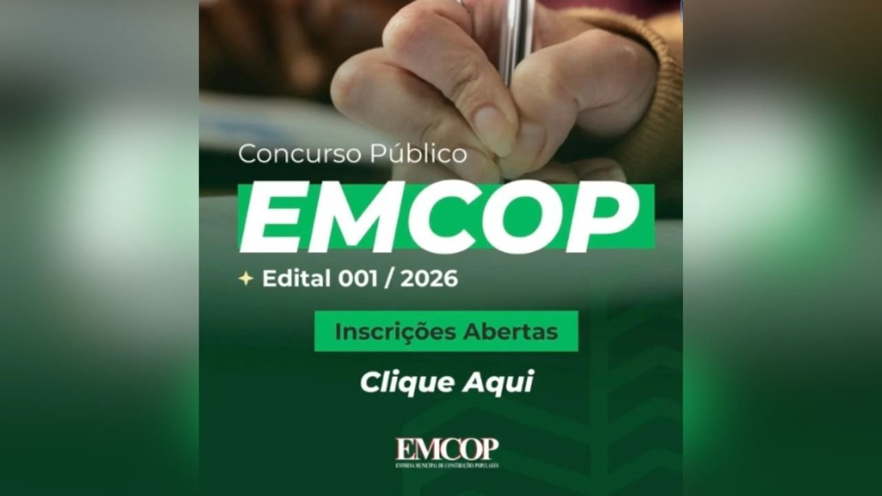 Emcop abre concurso público com vagas em Rio Preto