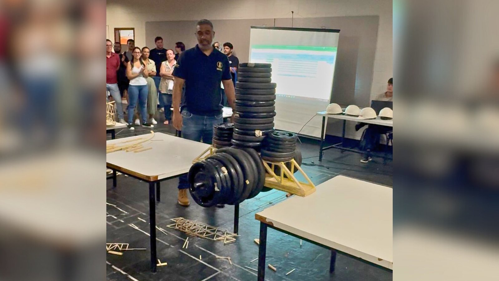 Engenho estudantil: Ponte de palitos de picolé construída por alunas de São José do Rio Preto suporta mais de 430 kg e ganha projeção nacional