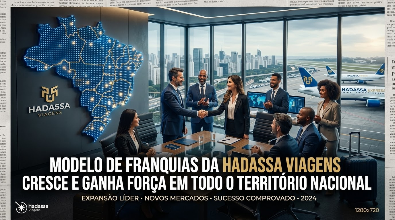 MODELO DE FRANQUIAS DA HADASSA VIAGENS CRESCE E GANHA FORÇA EM TODO O TERRITÓRIO NACIONAL