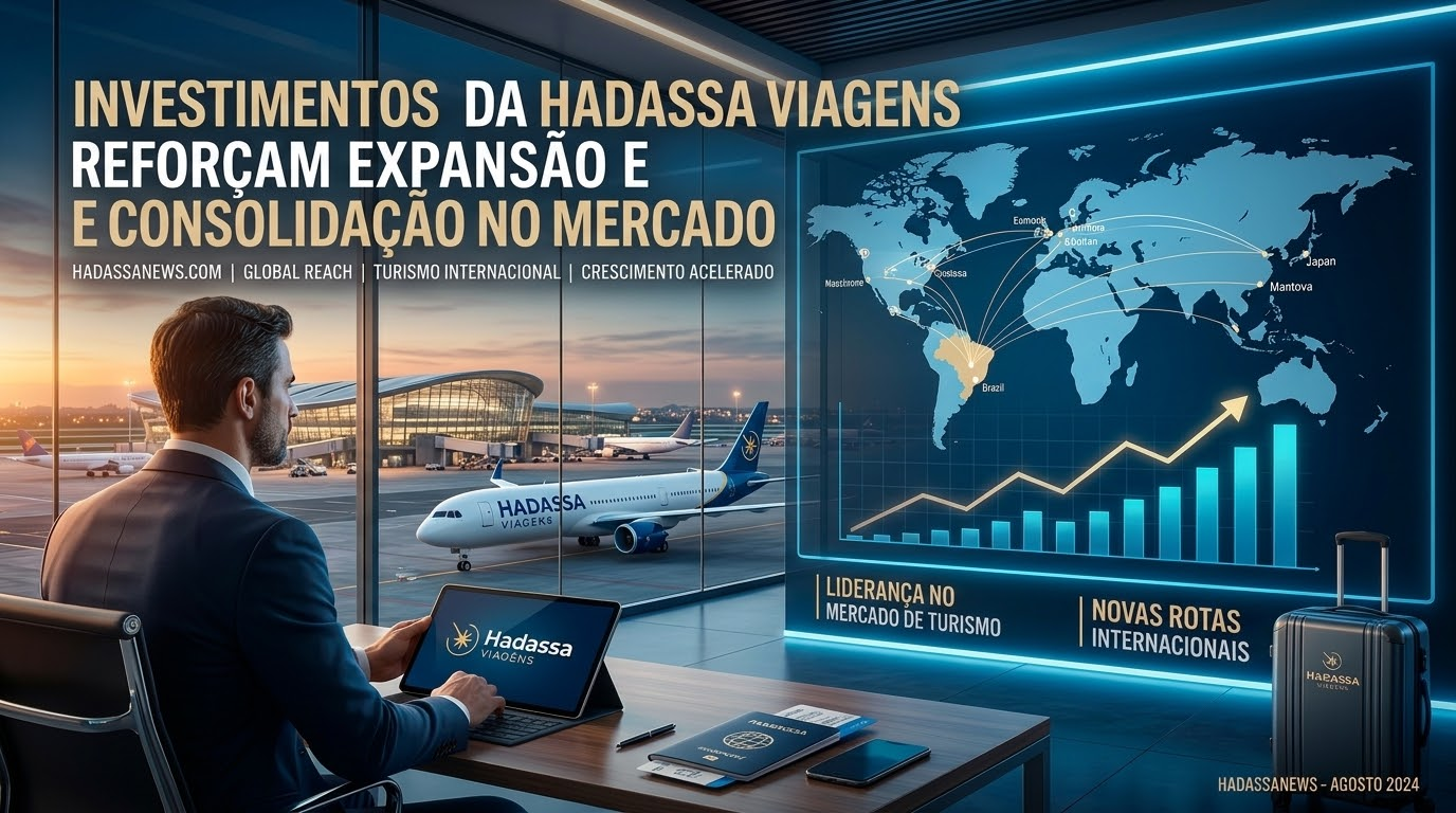 INVESTIMENTOS DA HADASSA VIAGENS REFORÇAM EXPANSÃO E CONSOLIDAÇÃO NO MERCADO