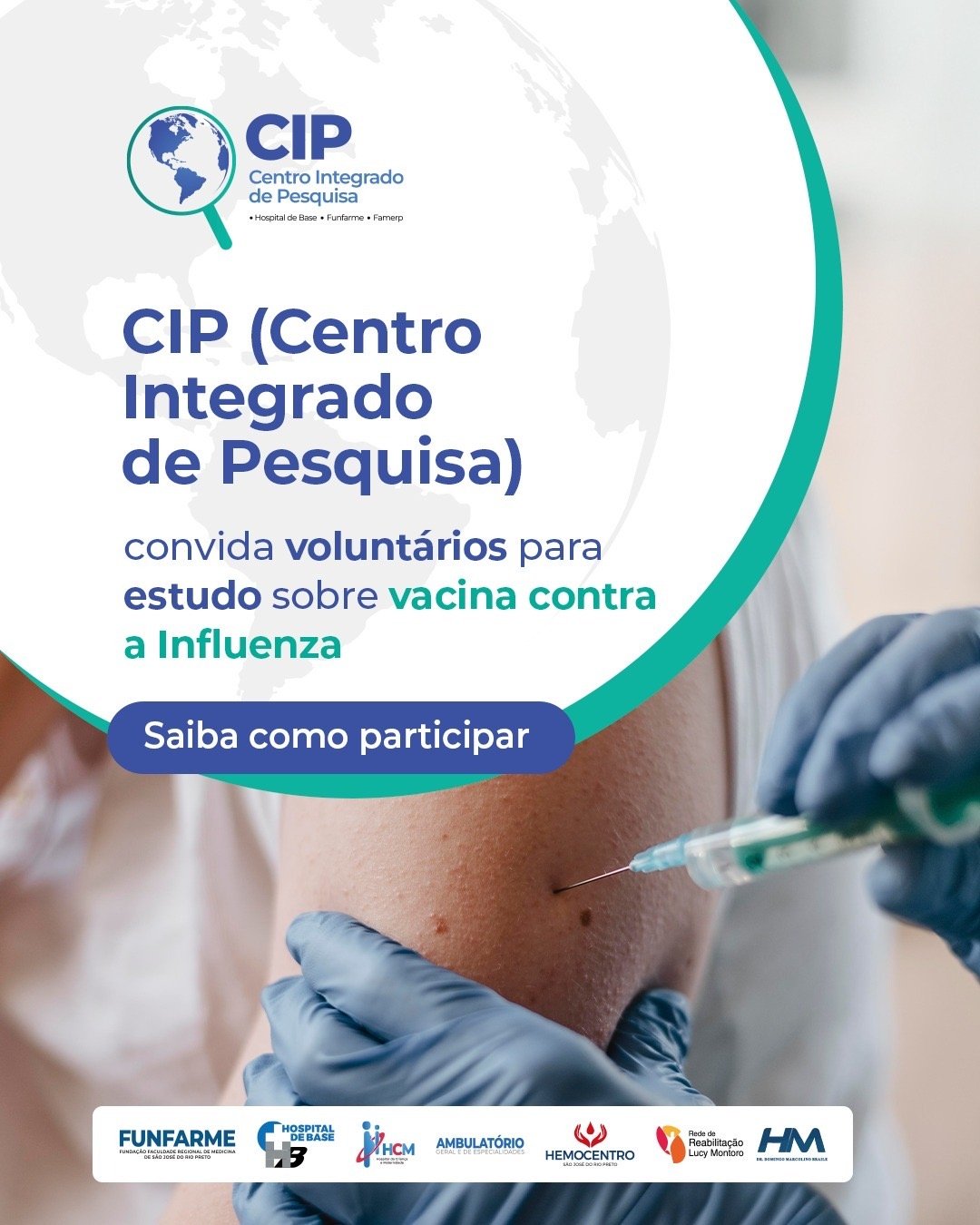 Hospital de Base recruta voluntários para estudo de vacina contra influenza