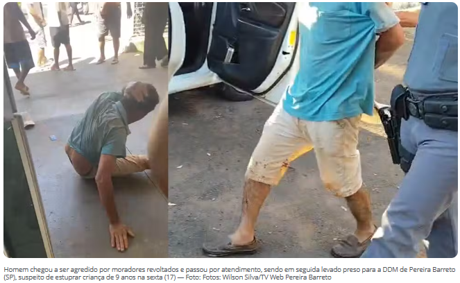 Homem é preso suspeito de estupro de criança de 9 anos em Pereira Barreto