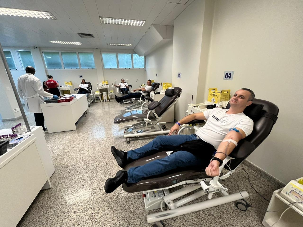 Alunos da GCM doam sangue e plaquetas no Hemocentro de Rio Preto