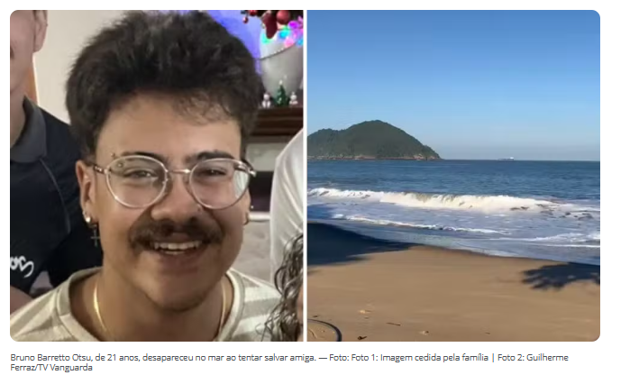 Buscas por jovem de Rio Preto que desapareceu em mar no litoral entram no 3º dia