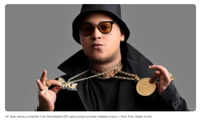 Após habeas corpus, MC Ryan SP conta sobre rotina de presídio