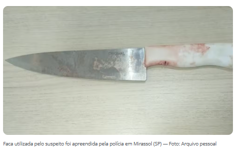 Mulher é agredida com socos e ameaçada com faca pelo ex-marido em Mirassol