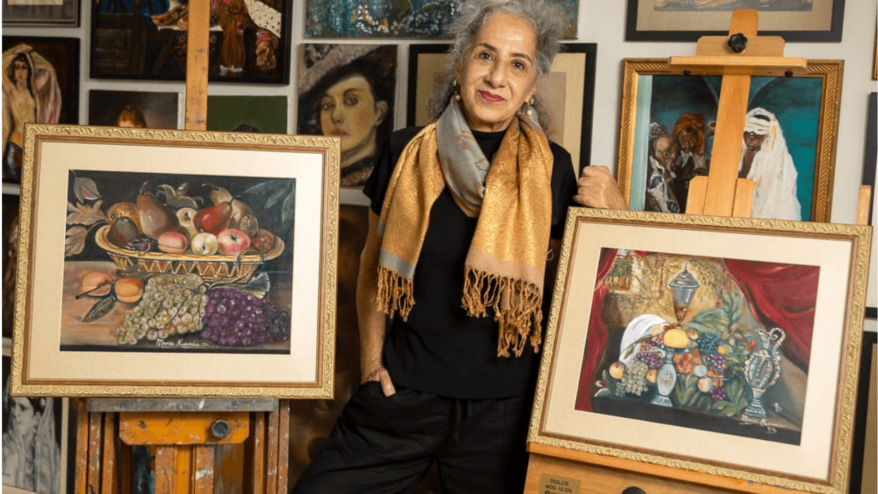 Mostra gratuita “Arte que habita espaços” reúne 20 obras da artista plástica Maria Kassis