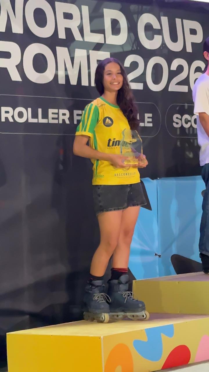 Rio-pretense conquista o 2º lugar na Copa do Mundo de Patins na Itália
