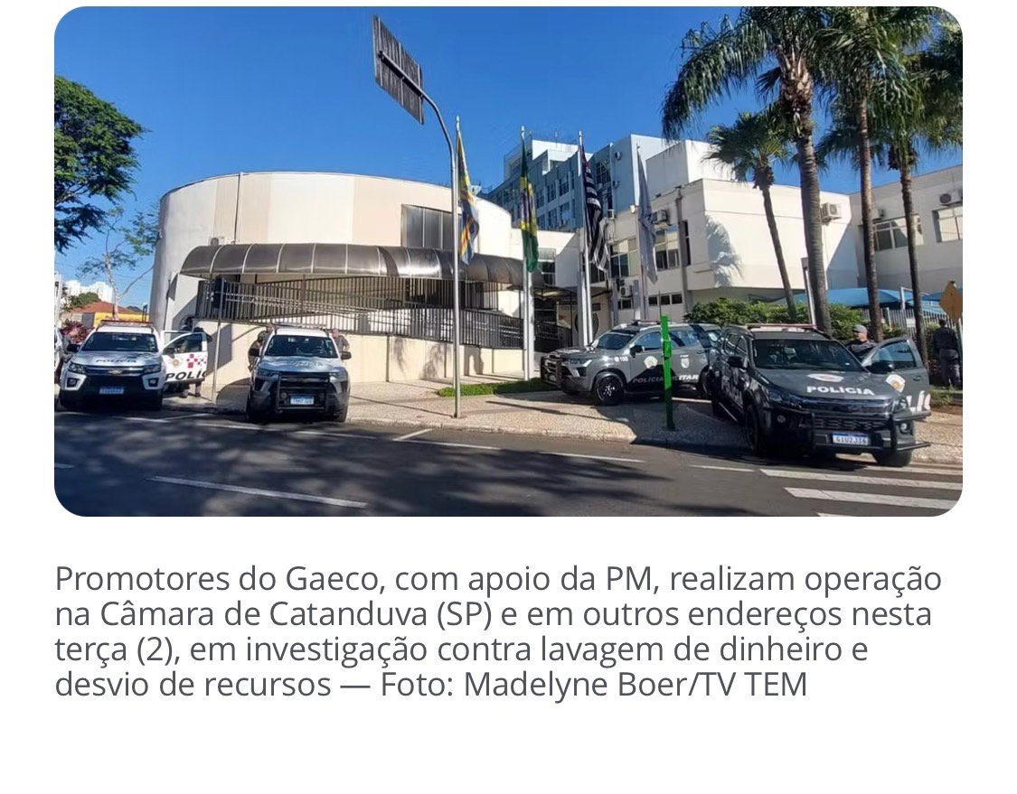 Operação Rei do Pix investiga desvios de R$ 10 milhões na Câmara de Catanduva