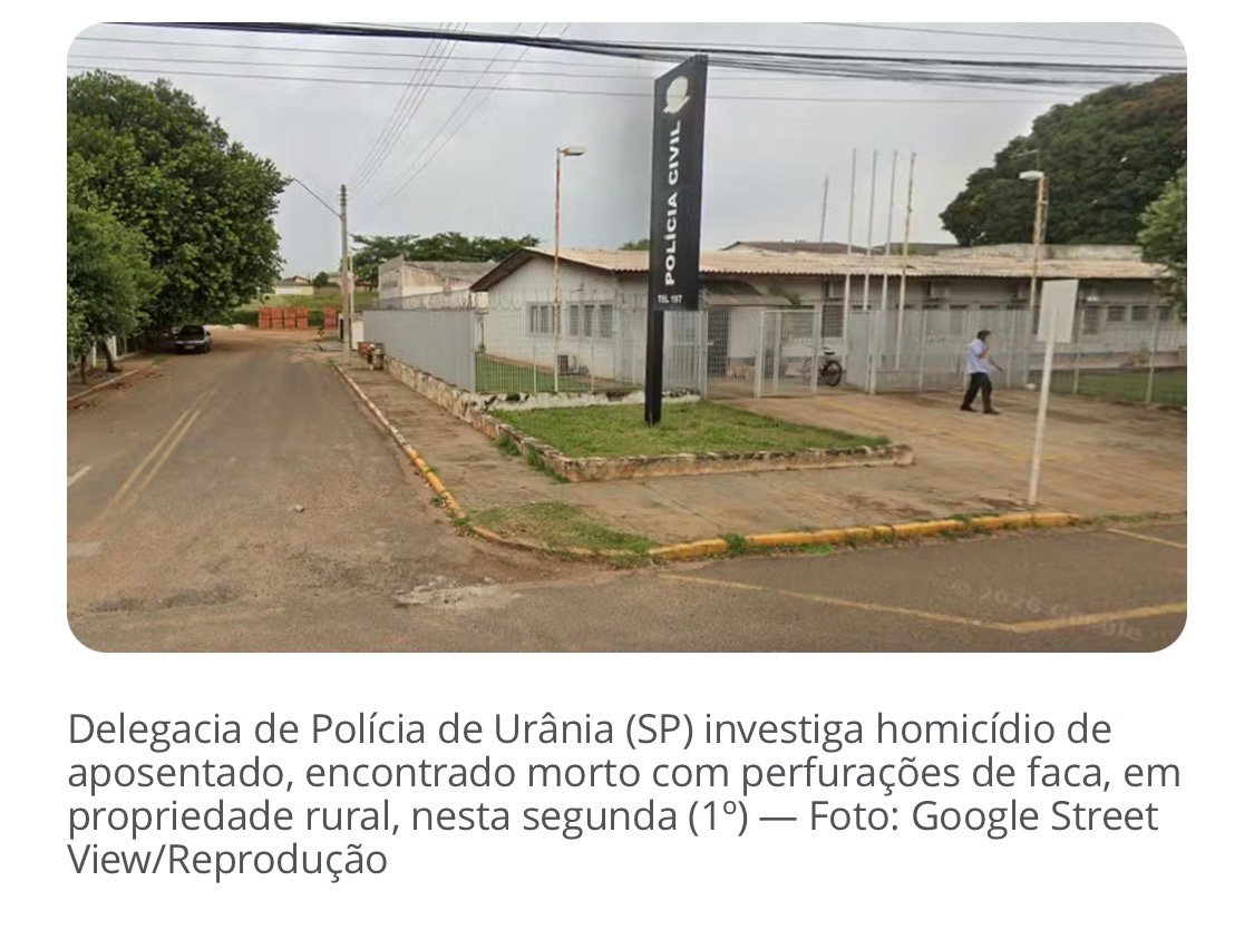 Homem é encontrado morto com golpes de faca em propriedade rural de Urânia