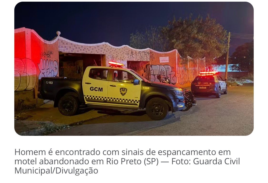 Morre homem encontrado com sinais de espancamento em motel de Rio Preto