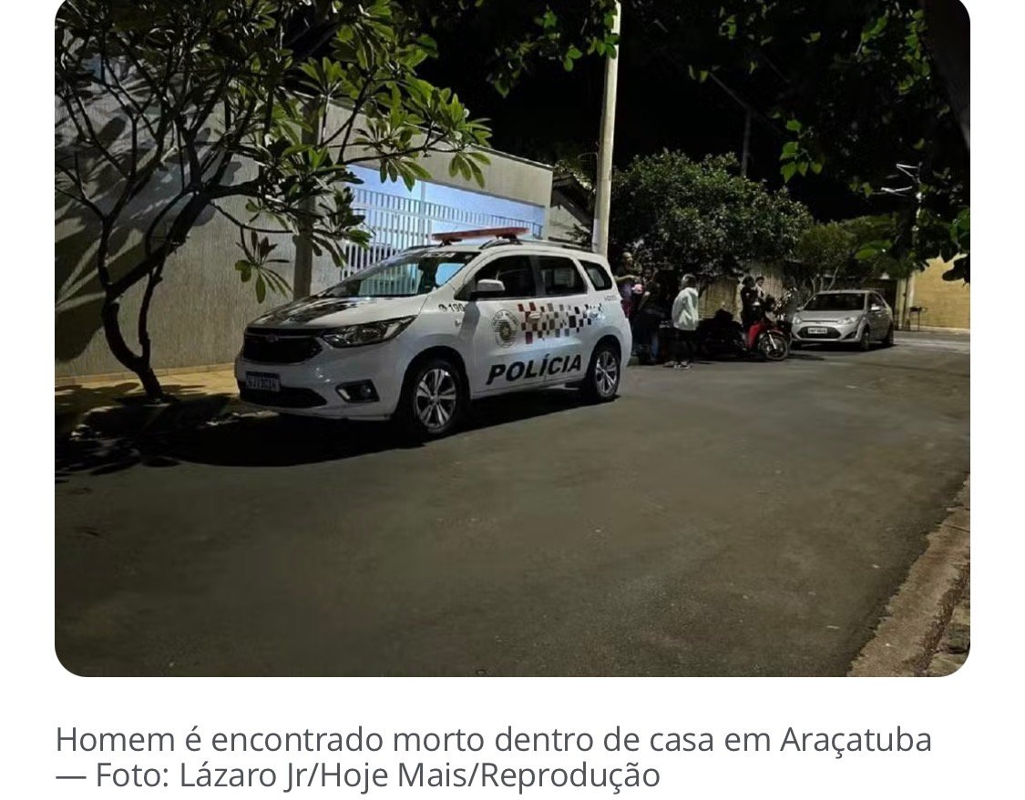 Homem é encontrado morto dentro de casa em Araçatuba
