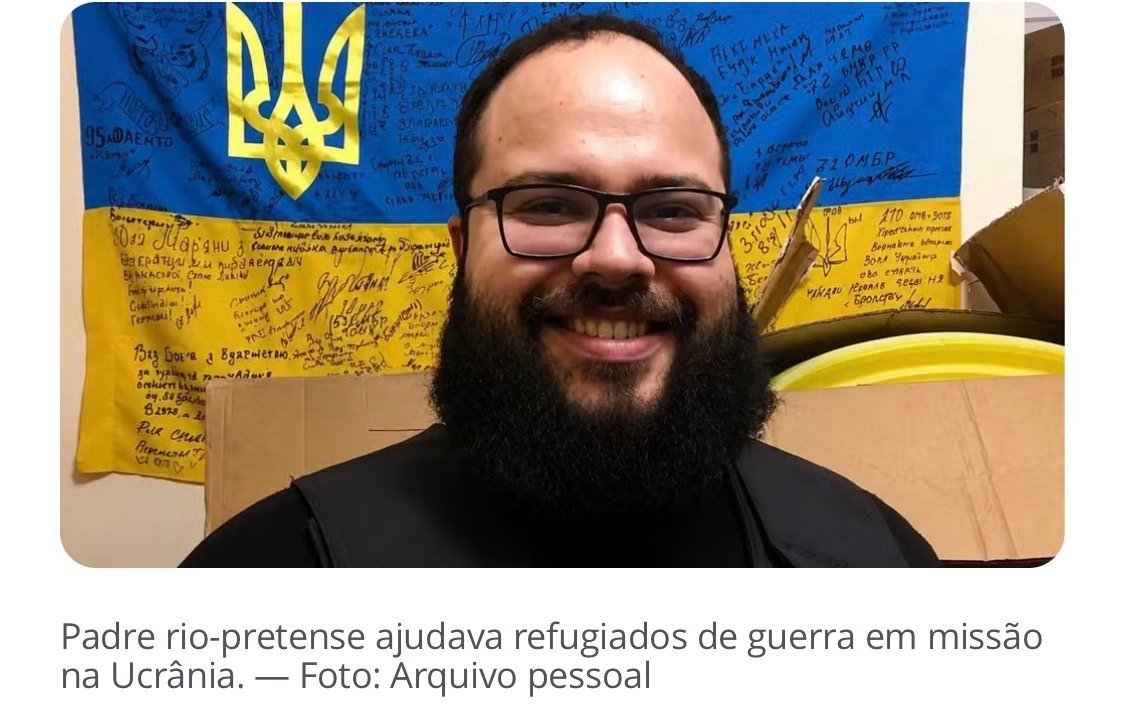 Corpo de padre brasileiro que ajudava refugiados e morreu na Ucrânia é velado em Rio Preto